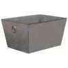 B&M Velvet Papertray - Grey -B&M 395856 velvet papertray grey