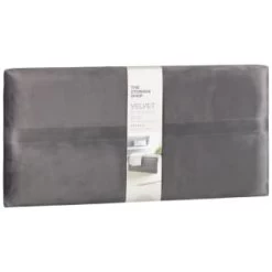 B&M Velvet Storage Box - Grey -B&M 395861 velvet storage box grey
