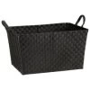 B&M Oversized Rectangular Basket - Black -B&M 395867 oversized rectangular basket black