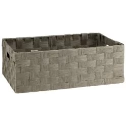 B&M Caen Set Of 3 Paper Rope Baskets - Grey -B&M 395868 caen set of 3 paper rope baskets grey 3
