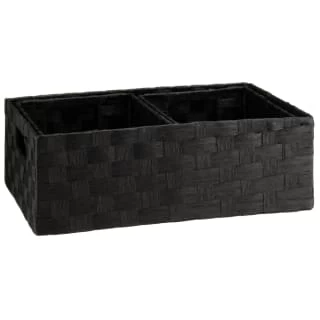 B&M Caen Set Of 3 Paper Rope Baskets - Black 6 B&M Caen Set Of 3 Paper Rope Baskets - Black - Image 4