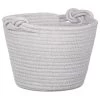B&M Cara Rope Basket With Handle - Grey -B&M 395880 cara rope basket with handle grey