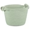 B&M Cara Rope Basket With Handle - Green -B&M 395881 cara rope basket green