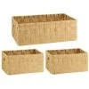 B&M Caen Set Of 3 Paper Rope Baskets - Natural 2 B&M Caen Set Of 3 Paper Rope Baskets - Natural -B&M 395883 caen set of 3 paper rope baskets natural 2