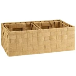 B&M Caen Set Of 3 Paper Rope Baskets - Natural -B&M 395883 caen set of 3 paper rope baskets natural
