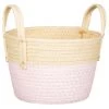 B&M Wicker Basket - Pink -B&M 395906 wicker basket pink