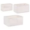 B&M Set Of 3 Boucle Baskets -B&M 395962 3pk boucle backets