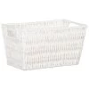 B&M Paper Rope Basket - White 1 B&M Paper Rope Basket - White -B&M 395987 paper rope basket white
