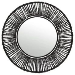 B&M Seagrass Mirror - Black