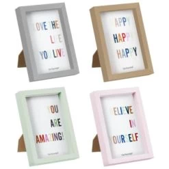 B&M Colourblock Frame 4 X 6" - Turquoise -B&M 396247 396248 396249 396250 basic colourblock frame 4x6 group