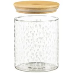 B&M Printed Glass Bamboo Storage Jars 3pc 8 B&M Printed Glass Bamboo Storage Jars 3pc -B&M 396485 3pk printed glass bamboo storage jars 4