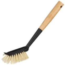 B&M Bamboo Dish Brushes 2pk -B&M 397041 2pk bamboo dishbrushes 3