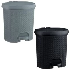 B&M Knit Peddle Bin - Black -B&M 400122 400123 knit peddle bin 1